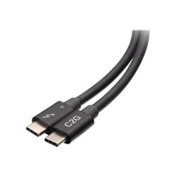 C2G 1.5ft Thunderbolt 4 USB C Cable - USB C to USB C - 40Gbps - M/M - Kabel Thunderbolt - USB-C (M) do USB-C (M) - USB 3.2 /