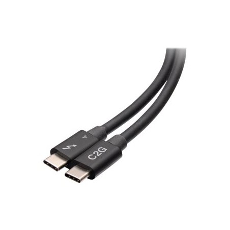 C2G 1.5ft Thunderbolt 4 USB C Cable - USB C to USB C - 40Gbps - M/M - Kabel Thunderbolt - USB-C (M) do USB-C (M) - USB 3.2 /