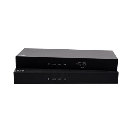 C2G HDMI HDBaseT + 3.5mm, USB-B to A, and RS232 over Cat Extender Box Transmitter to Box Receiver - 4K 60Hz