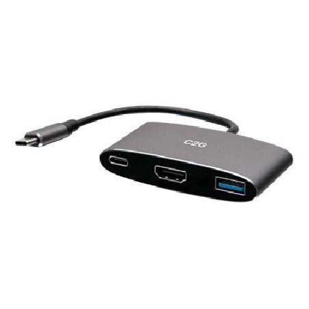 C2G USB C Docking Station with 4K HDMI, USB, and USB C - Power Delivery up to 100W - Dokovací stanice - USB-C / Thunderbolt 3