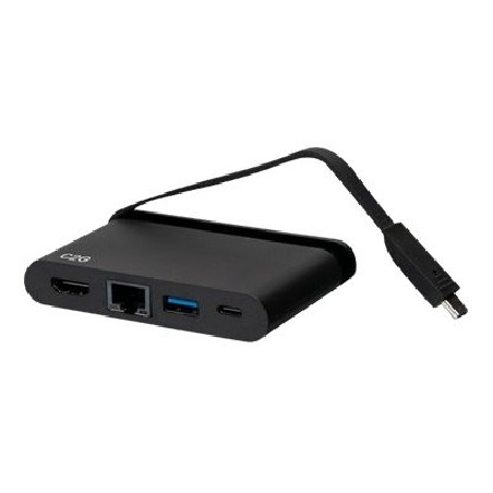 C2G USB C Dock with HDMI, USB, Ethernet, USB C & Power Delivery up to 100W - Dokovací stanice - USB-C / Thunderbolt 3 - HDMI