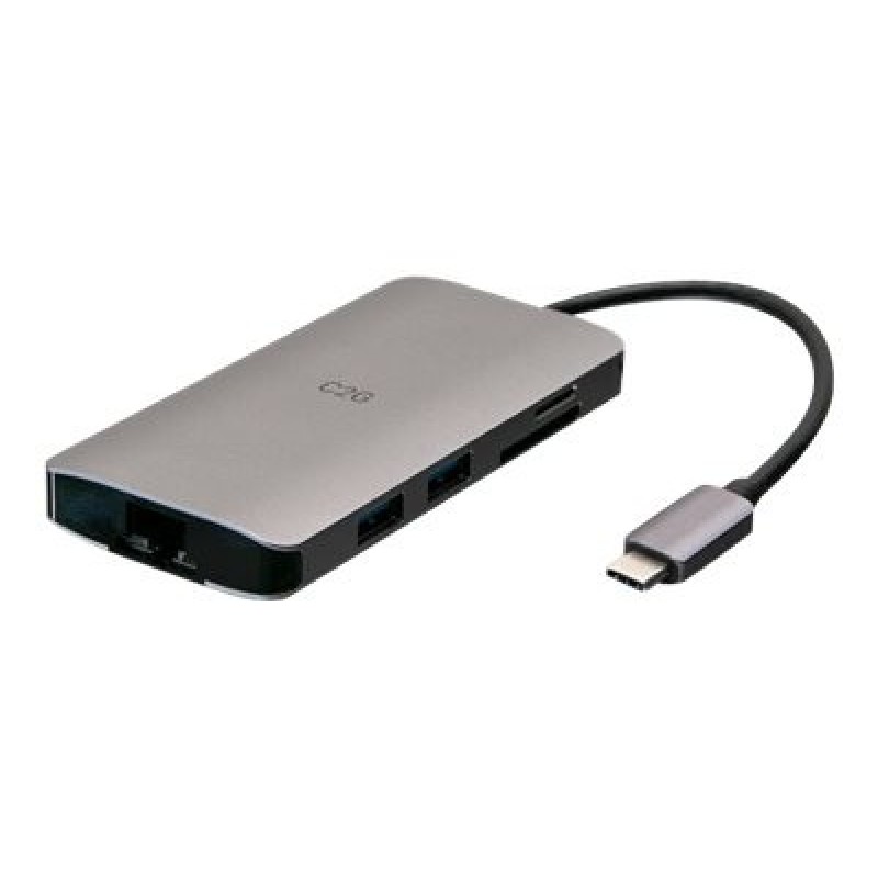 C2G USB-CŽ Mini Dock with HDMI, 2x USB-A, Ethernet, SD Card Reader, and USB-C Power Delivery up to 100W - 4K 30Hz - Dokovací