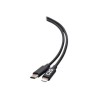 C2G 6ft (1.8m) USB-C Male to Lightning Male Sync and Charging Cable - Black - Kabel Lightning - 24 pin USB-C s piny (male) do