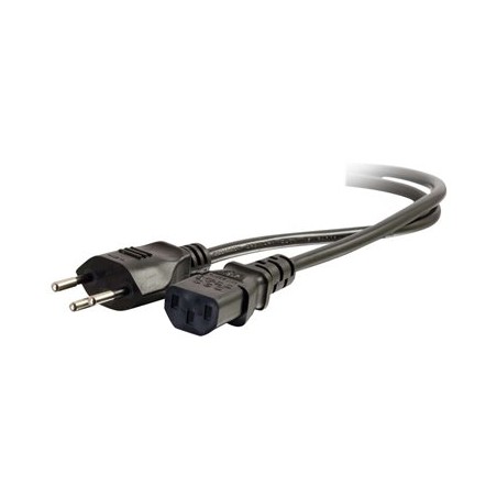 C2G Swiss Power Cord - Elektrický kabel - power IEC 60320 C13 do SEV 1011 (M) - 2 m - lisovaný - černá - Švýcarsko