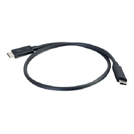 C2G 2m Thunderbolt 3 Cable (20Gbps) - Thunderbolt Cable 4K - Black - Kabel Thunderbolt - 24 pin USB-C (M) do 24 pin USB-C (M)