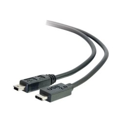 C2G 4m USB 2.0 USB Type C to USB Mini B Cable M/M - USB C Cable Black - USB kabel - mini-USB typ B (M) do 24 pin USB-C (M)