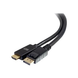 C2G 6ft DisplayPort Male to HDMI Male Passive Adapter Cable - 4K 30Hz - Video adaptér - DisplayPort s piny (male) do HDMI s