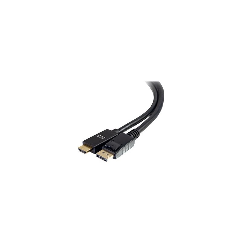 C2G 6ft DisplayPort Male to HDMI Male Passive Adapter Cable - 4K 30Hz - Video adaptér - DisplayPort s piny (male) do HDMI s