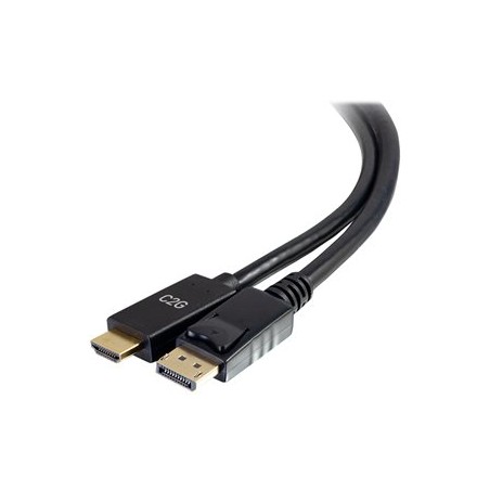 C2G 6ft DisplayPort Male to HDMI Male Passive Adapter Cable - 4K 30Hz - Video adaptér - DisplayPort s piny (male) do HDMI s