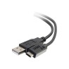 C2G 1m USB 2.0 USB Type C to USB A Cable M/M - USB C Cable Black - USB kabel - USB (M) do 24 pin USB-C (M) - USB 2.0 - 1 m