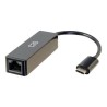 C2G USB-C to Ethernet Network Adapter - Síťový adaptér - USB-C - Gigabit Ethernet x 1 - černá