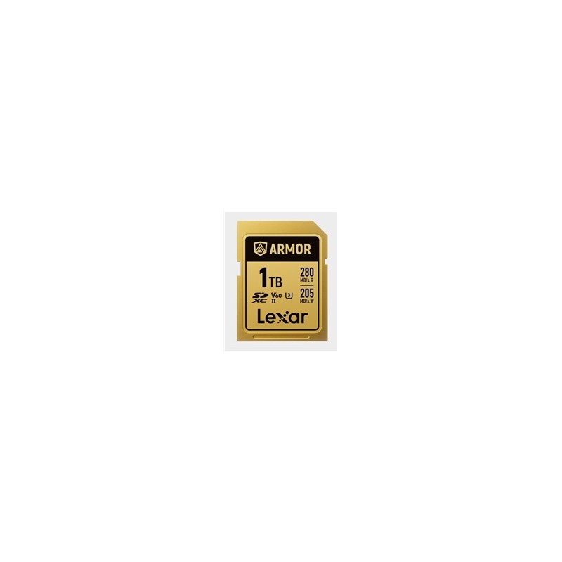Lexar SDXC ARMOR Gold UHS-II U3, Stainless Steel, IP68 R280/W210 (V60) 1TB