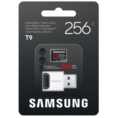 Samsung microSD T9 256GB + USB Adaptér
