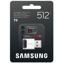 Samsung microSD T9 512GB + USB Adaptér