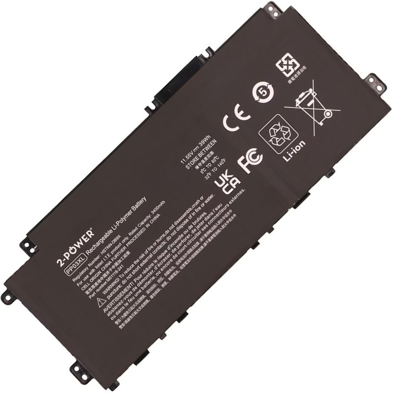 2-POWER Baterie 11,55V 3400mAh pro HP Pavilion 13-bb1000 series , HP Pavilion 14-dv0000 series