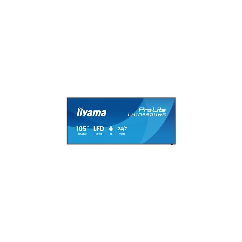 Iiyama LH10552UWS-B1AG 105IN 5120X2160/UW5K IPS Panel HDMI 500CD/M2