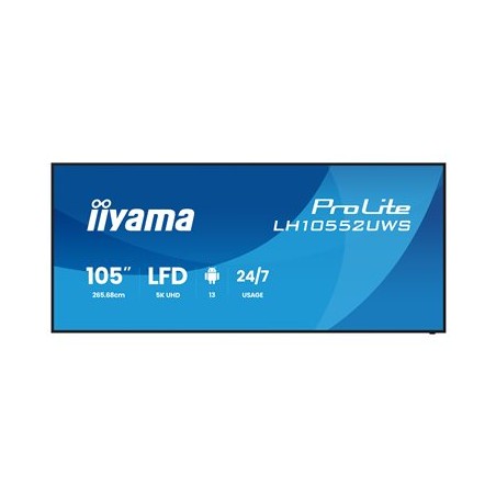 Iiyama LH10552UWS-B1AG 105IN 5120X2160/UW5K IPS Panel HDMI 500CD/M2