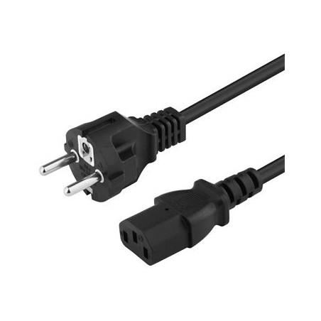 PremiumCord Kabel síťový 230V k počítači 3m , přímý konektor do zásuvky