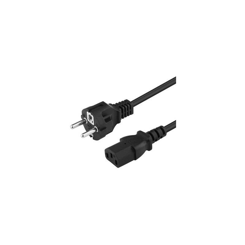 PremiumCord Kabel síťový 230V k počítači 10m , přímý konektor do zásuvky