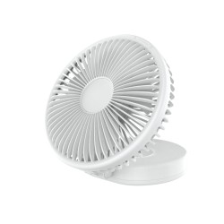 Platinet PRDF0396 skládací stolní ventilátor 19 cm, akumulátor 2400 mAh, bílá