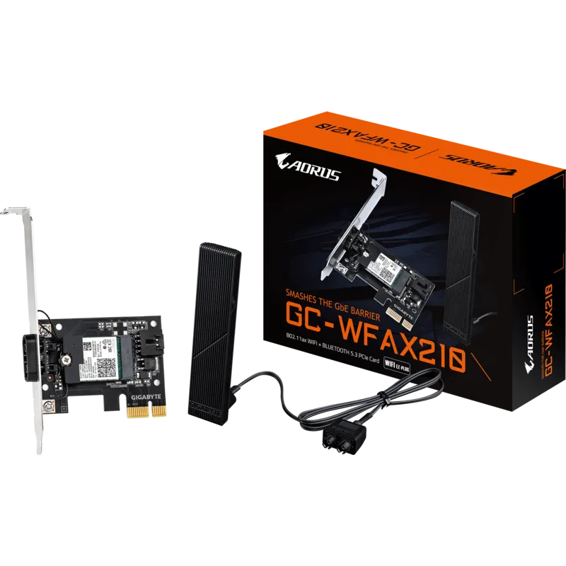 GIGABYTE PCI-E Wifi+BT 2400MBps 6E AX210 EZ-Plug