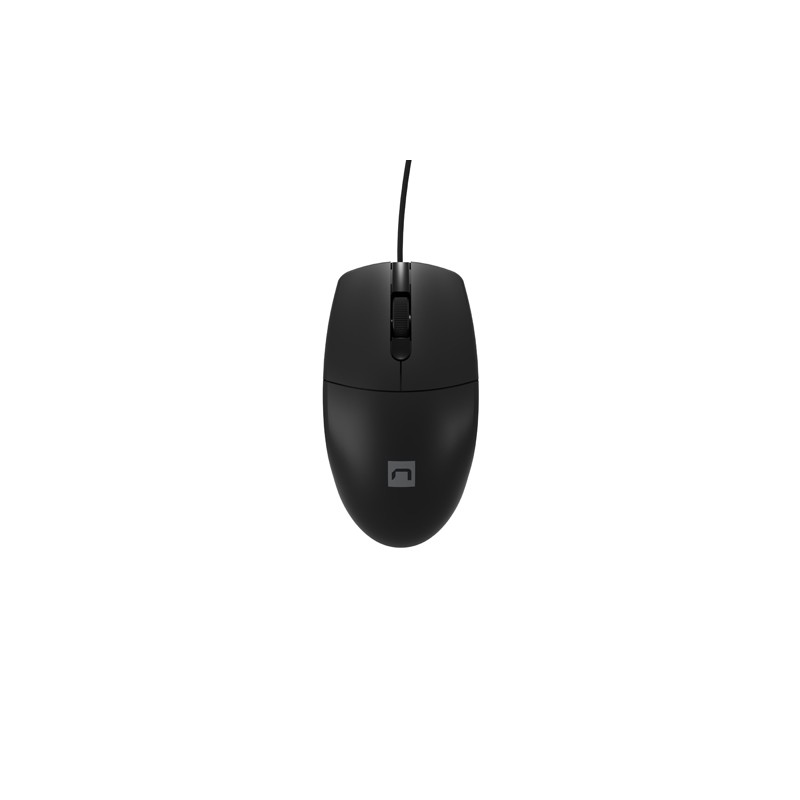Natec optická myš RUFF 2/1 000 DPI/Kancelářská/Optická/1 000 DPI/Drátová USB/Černá