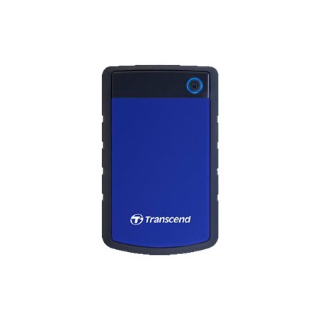 Transcend StoreJet 25H3 - Pevný disk - 4 TB - externí (přenosný) - 2.5" - USB 3.1 Gen 1 - AES 256 bitů - námořnická modř