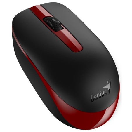 Genius NX-7007 II/Kancelářská/Optická/1 200 DPI/Bezdrátová USB/Černá-červená