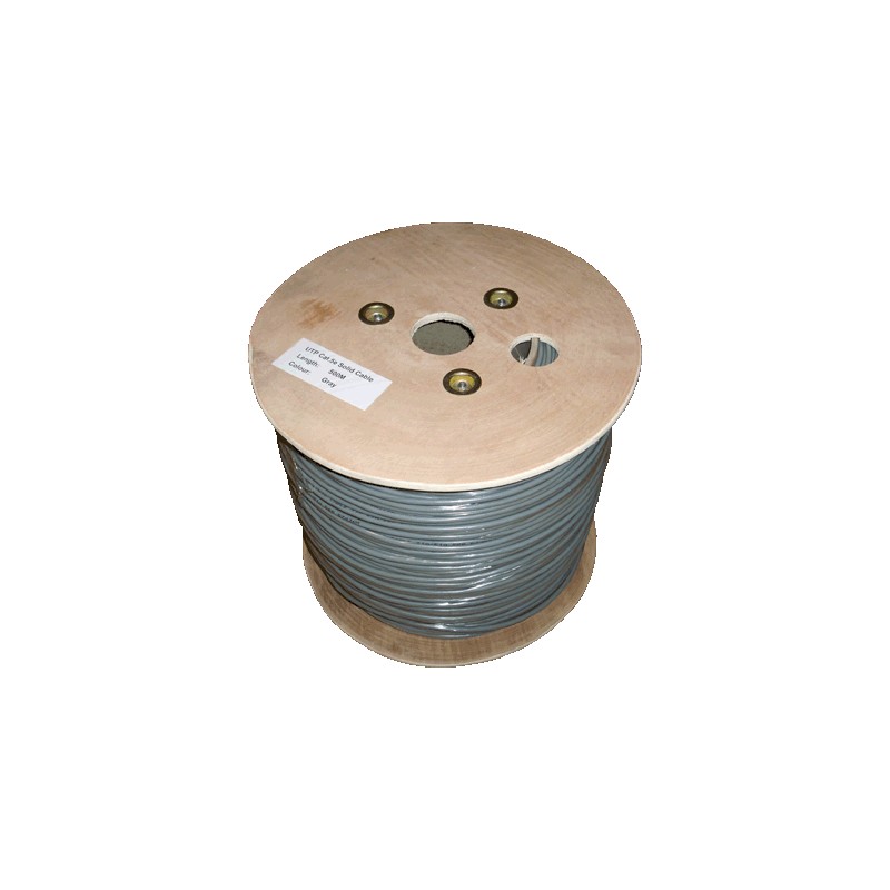 DATACOM UTP drát CAT5E PVC 500m cívka šedý 1102