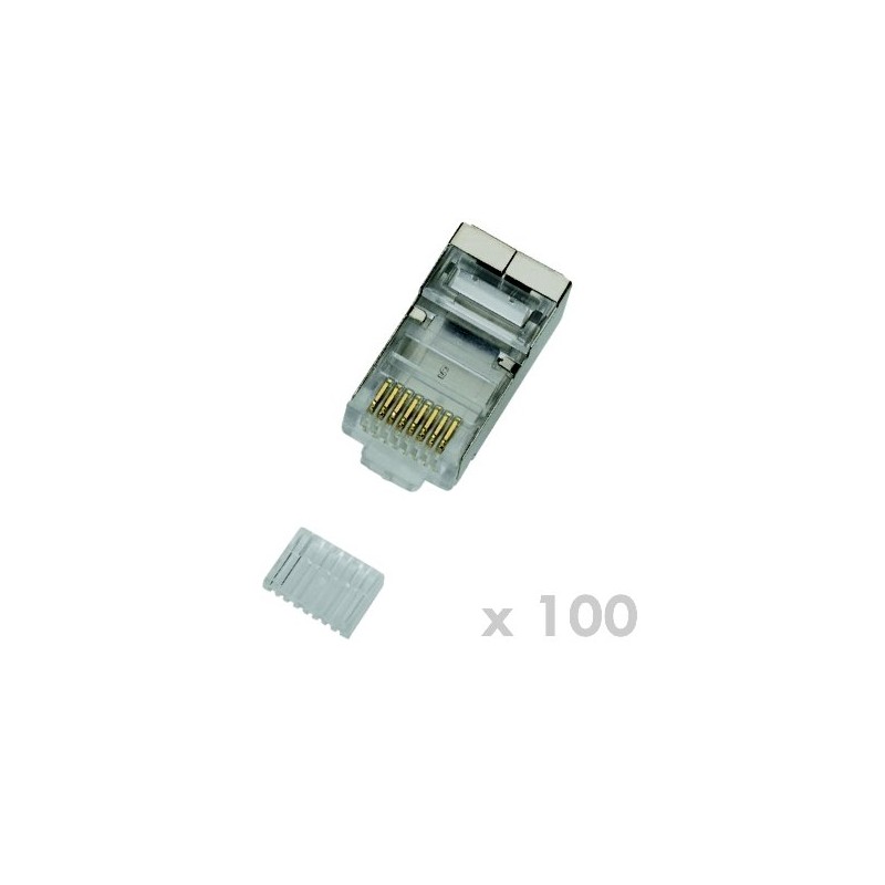 DATACOM Konektor RJ45 STP 8p8c Cat6 drát 100ks 4135