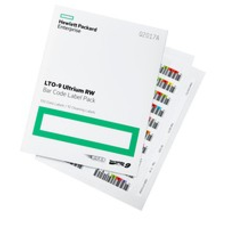 HPE LTO-9 Ultrium RW Bar Code Label Pack (Q2017A) (100 data labels, 10 cleaning labels)