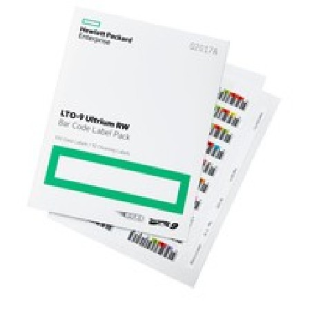 HPE LTO-9 Ultrium RW Bar Code Label Pack (Q2017A) (100 data labels, 10 cleaning labels)