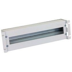 TRITON 19" jističová lišta 3U s krytem, DIN, šedá