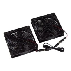 C2G Fan-138-K-EU, 4 DC Fan 2 138CFM W/Guards EU COMP