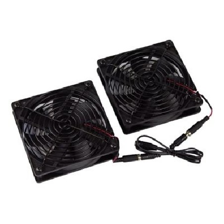 C2G Fan-138-K-EU, 4 DC Fan 2 138CFM W/Guards EU COMP