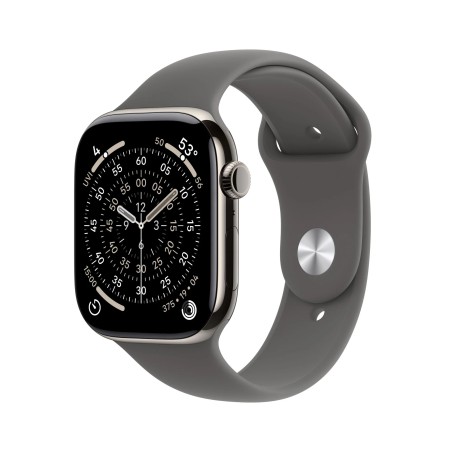 Apple Watch S11 Cell/46/Sport Band/Stone Grey MFCW4MPA