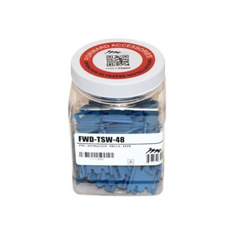 C2G FWD-TSW-48, Forward Hook & Loop Tie Saddles 48 Pack