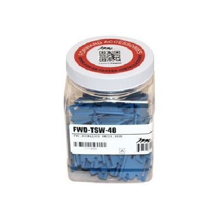 C2G FWD-TSW-48, Forward Hook & Loop Tie Saddles 48 Pack