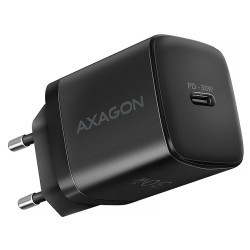 AXAGON ACU-PD30, Sil nabíječka do sítě 30W, 1x port USB-C, PD3.0/PPS/QC4+/SFC/AFC/Apple, černá