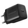 AXAGON ACU-PD30, Sil nabíječka do sítě 30W, 1x port USB-C, PD3.0/PPS/QC4+/SFC/AFC/Apple, černá