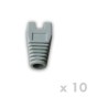 DATACOM Ochrana RJ45 s výřezem ŠEDÁ (10ks)