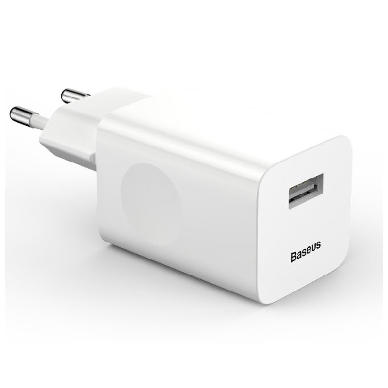 Baseus rychlonabíječka do sítě 1xUSB Quick Charge 3.0 24W bílá