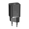Baseus rychlonabíječka do sítě Super Si USB-C PD QC 30W černá