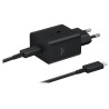 Samsung cestovní nabíječka EP-T4511XBE, Fast Charging 45W, USB-C + datový kabel USB-C, černá
