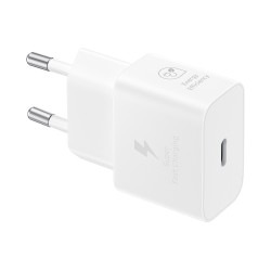 Samsung síťová nabíječka EP-T2510XWE + kabel USB-C, 25W, bílá