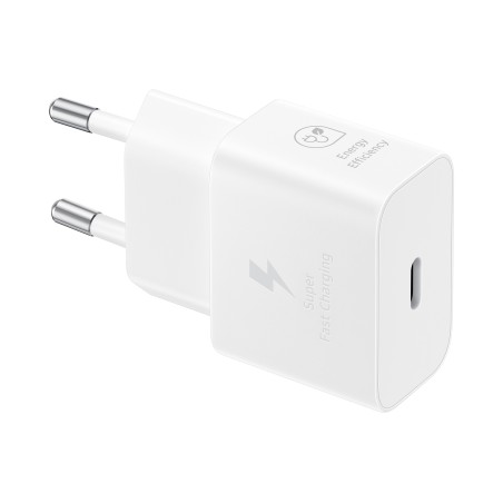 Samsung síťová nabíječka EP-T2510XWE + kabel USB-C, 25W, bílá