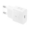 Samsung síťová nabíječka EP-T2510XWE + kabel USB-C, 25W, bílá