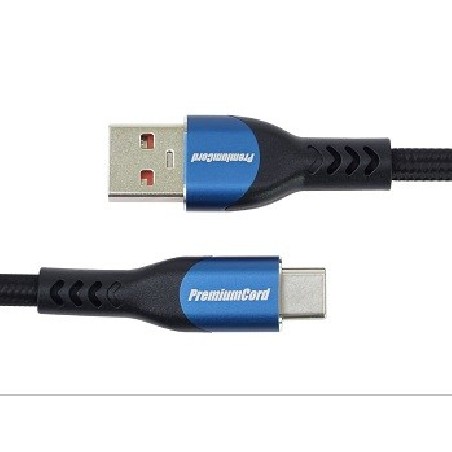 PREMIUMCORD Kabel USB-C na USB 2.0, Nabíjecí, 5A, 1.5m