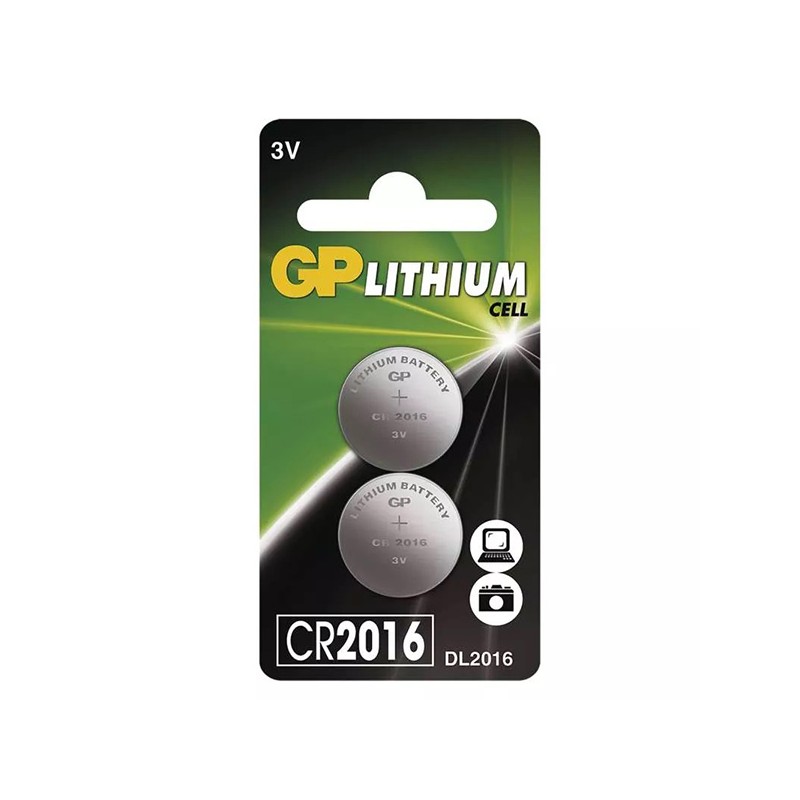 GP CR2016 Lithiová knoflíková baterie (2ks)