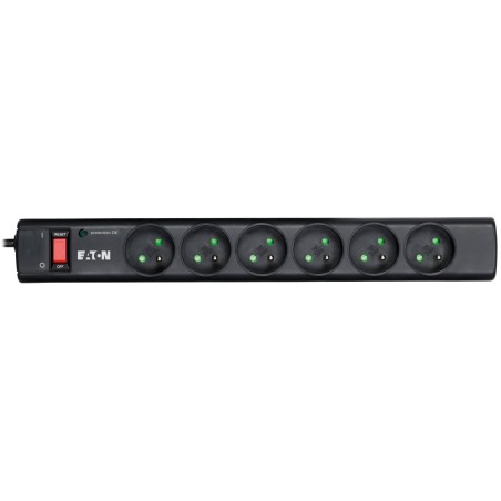 Eaton Protection Strip 6 FR, přepěťová ochrana, 6 zásuvek, 1m